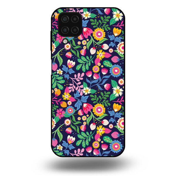 Samsung Galaxy A12 telefoonhoesje met bloemen design