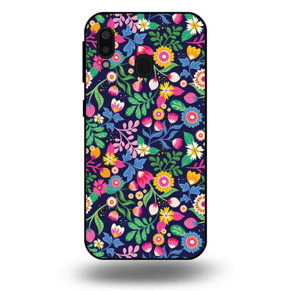 Samsung Galaxy A20e telefoonhoesje met bloemen design