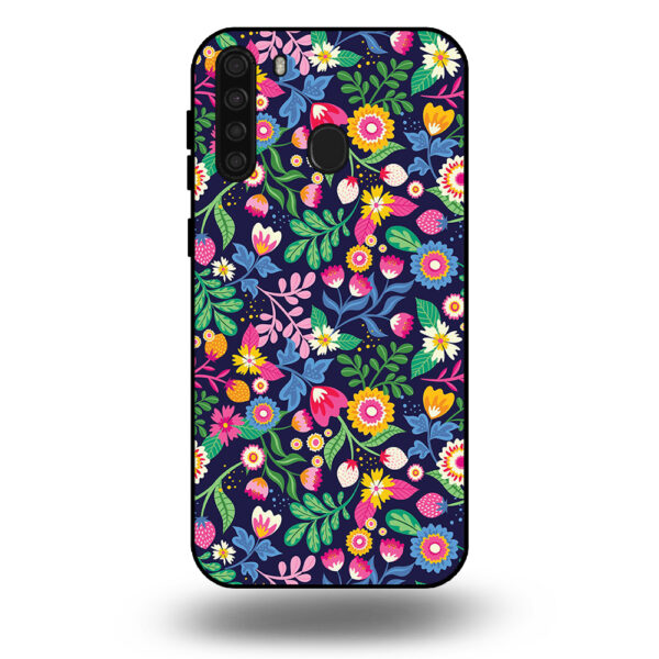 Samsung Galaxy A21 telefoonhoesje met bloemen design