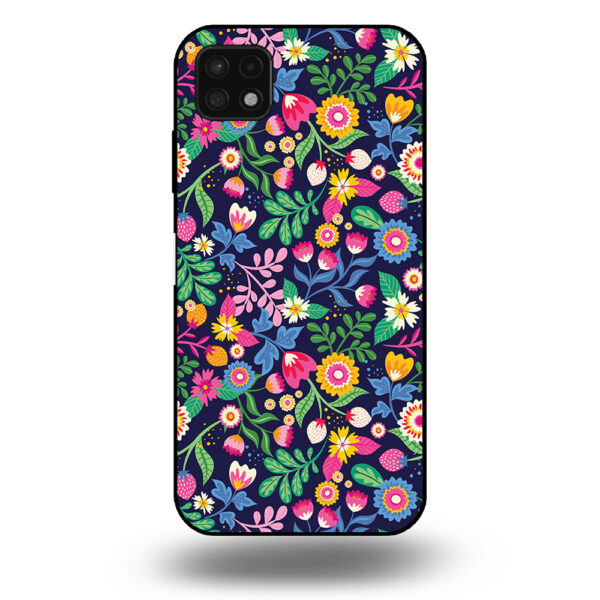 Samsung Galaxy A22 5G telefoonhoesje met bloemen design