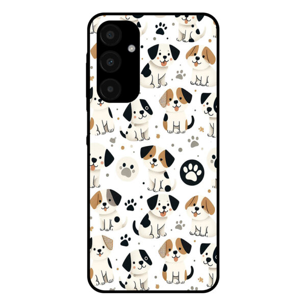 Samsung Galaxy A25 telefoonhoesje met honden opdruk