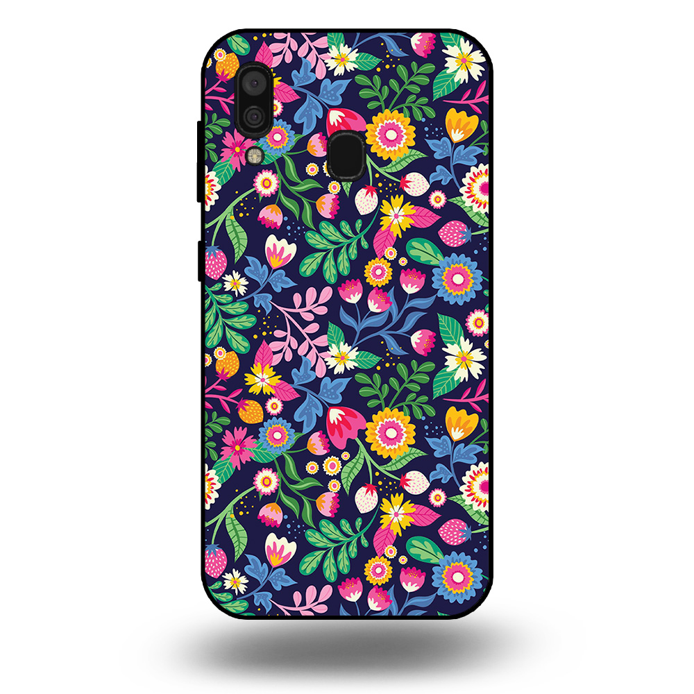 Samsung Galaxy A30 telefoonhoesje met bloemen design