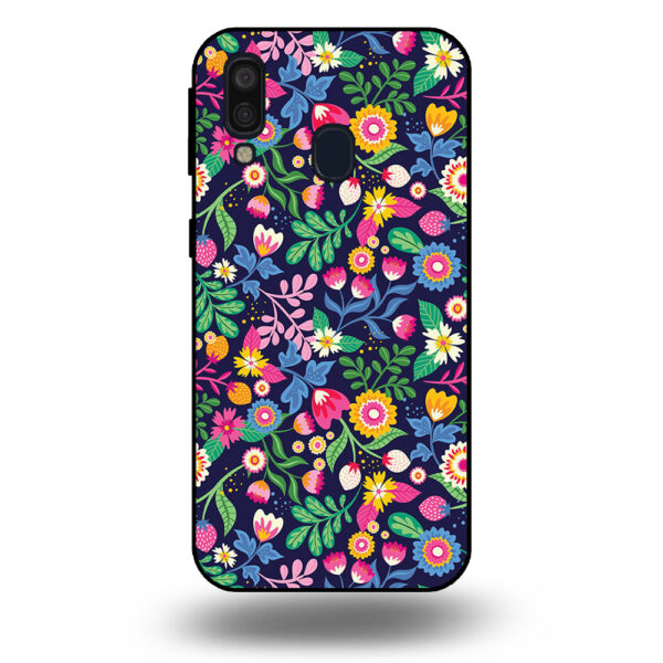 Samsung Galaxy A40 telefoonhoesje met bloemen design