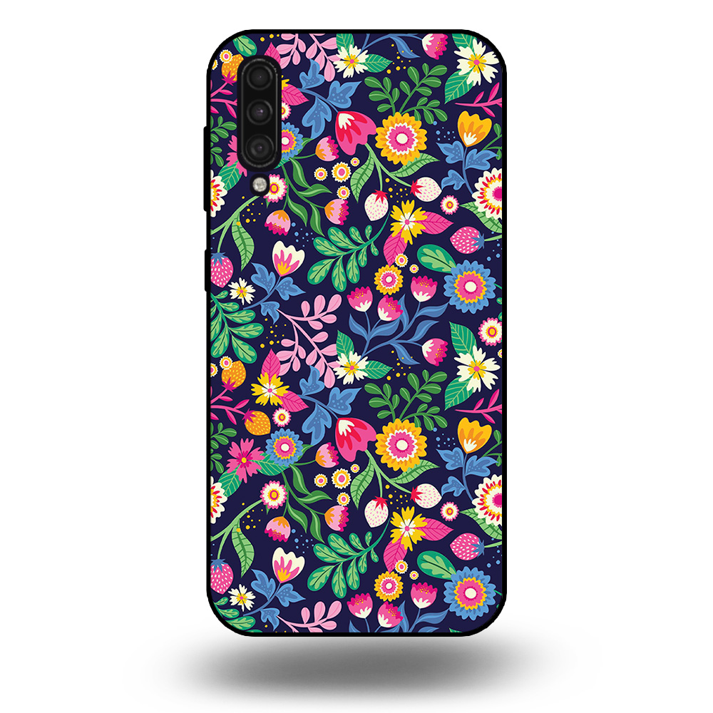Samsung Galaxy A50 telefoonhoesje met bloemen design