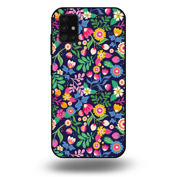 Samsung Galaxy A51 telefoonhoesje met bloemen design