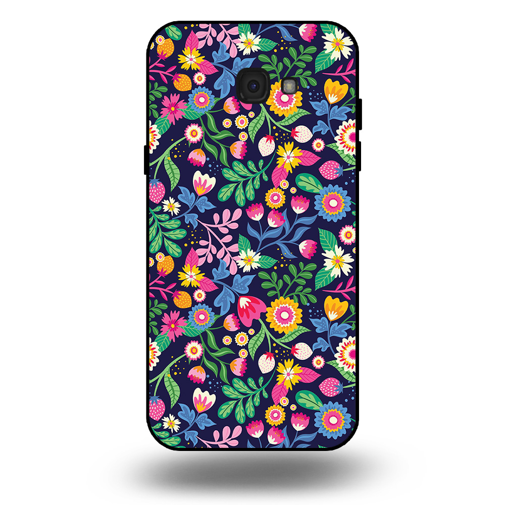 Samsung Galaxy A7 2017 telefoonhoesje met bloemen design