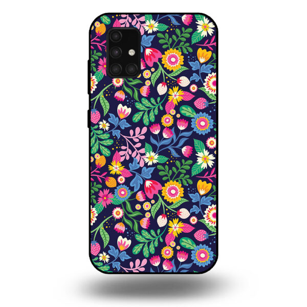 Samsung Galaxy A71 5G telefoonhoesje met bloemen design