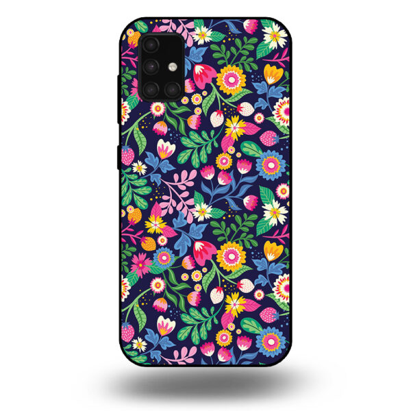 Samsung Galaxy A71 telefoonhoesje met bloemen design