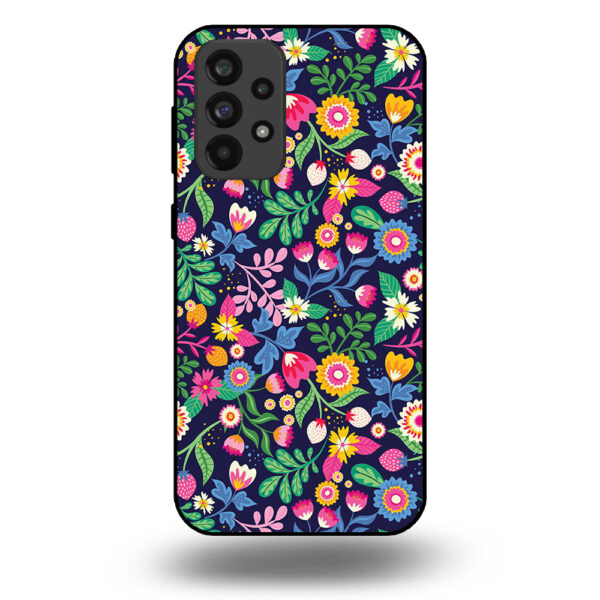 Samsung Galaxy A73 5G telefoonhoesje met bloemen design