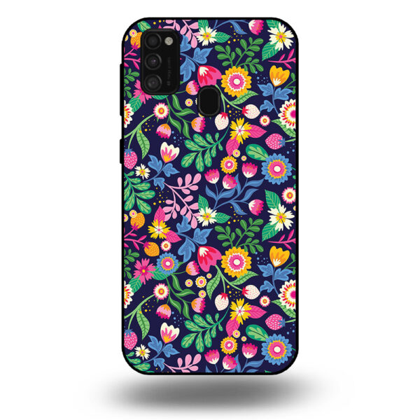 Samsung Galaxy M31 telefoonhoesje met bloemen design