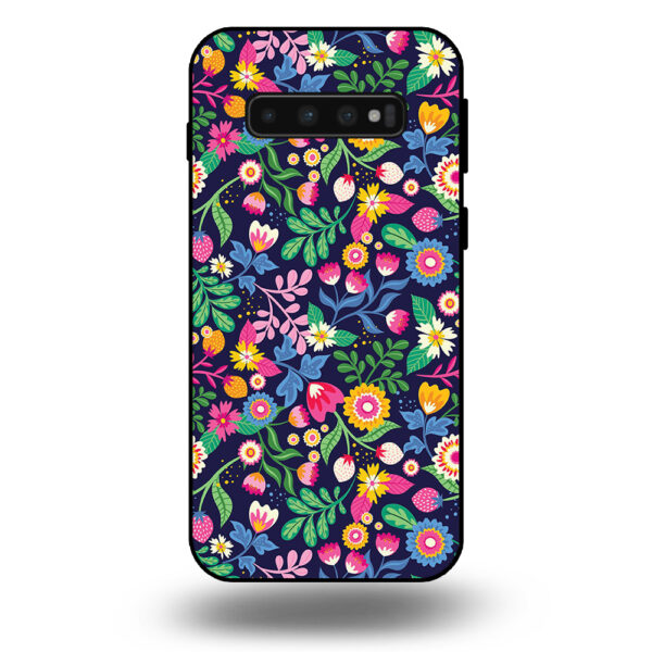 Samsung Galaxy S10+ telefoonhoesje met bloemen design