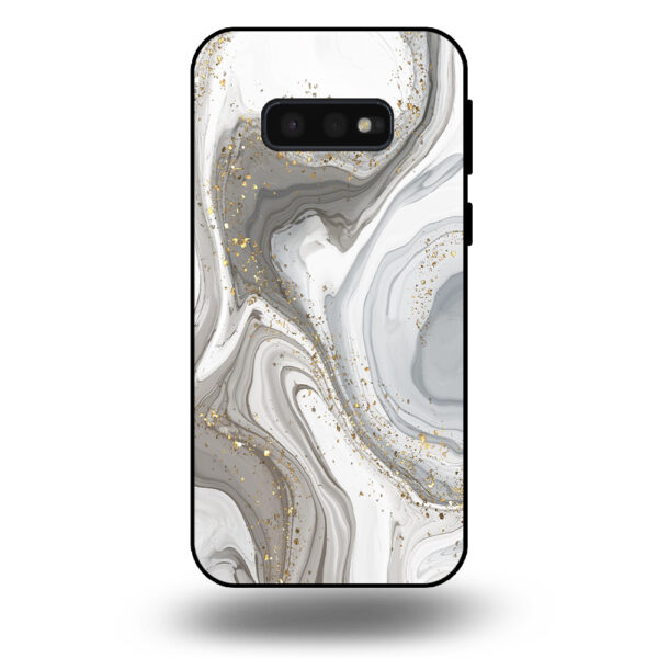 Samsung Galaxy S10e marmer hoesje zilver