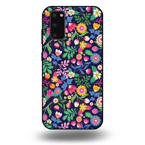 Samsung Galaxy S20 telefoonhoesje met bloemen design