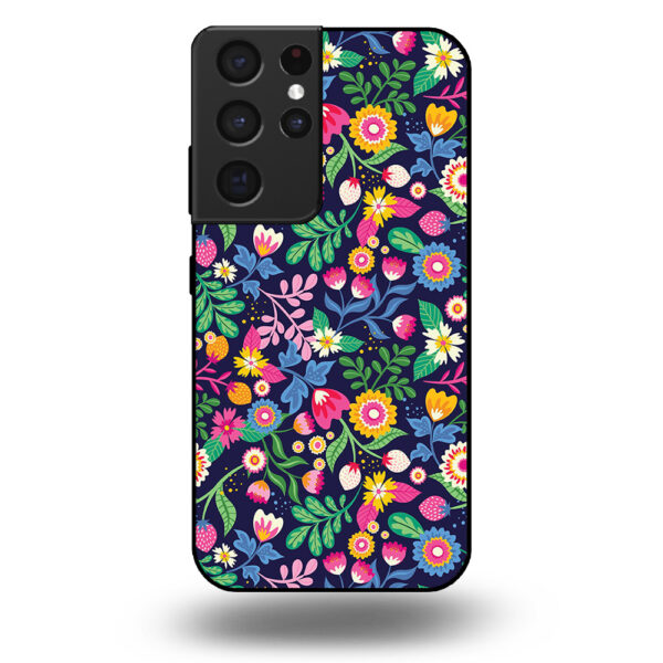 Samsung Galaxy S21 Ultra telefoonhoesje met bloemen design