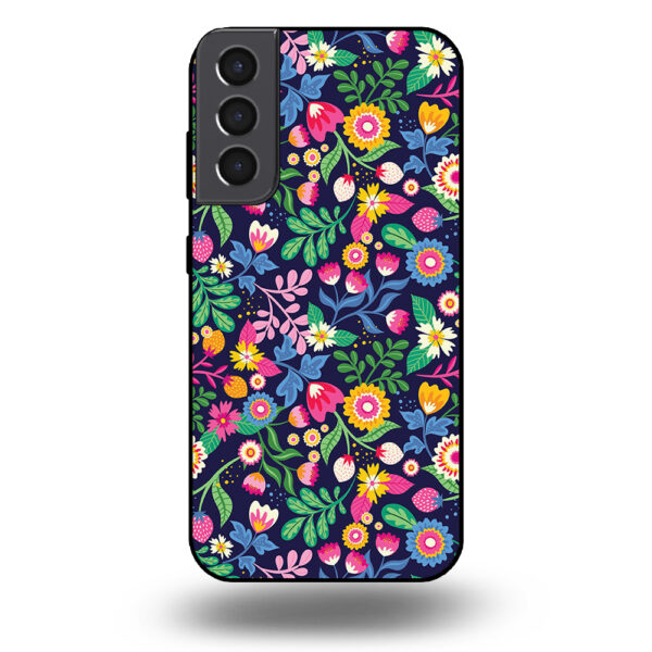 Samsung Galaxy S21 telefoonhoesje met bloemen design