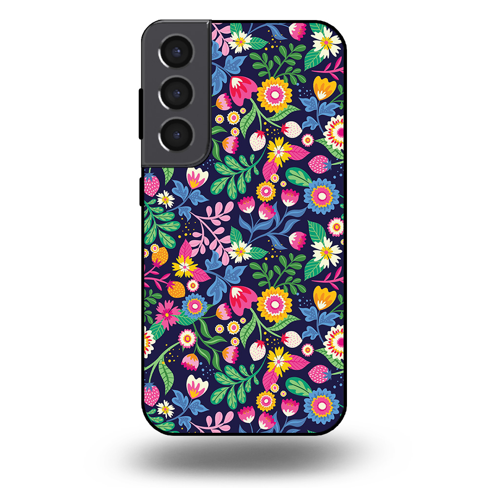 Samsung Galaxy S22 telefoonhoesje met bloemen design