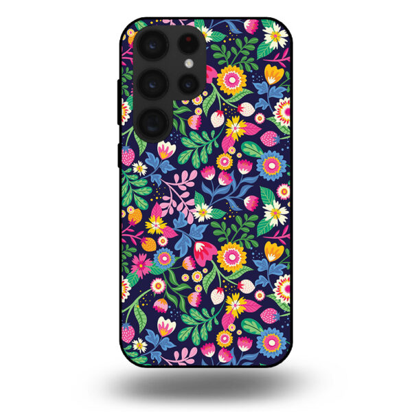 Samsung Galaxy S23 Ultra telefoonhoesje met bloemen design