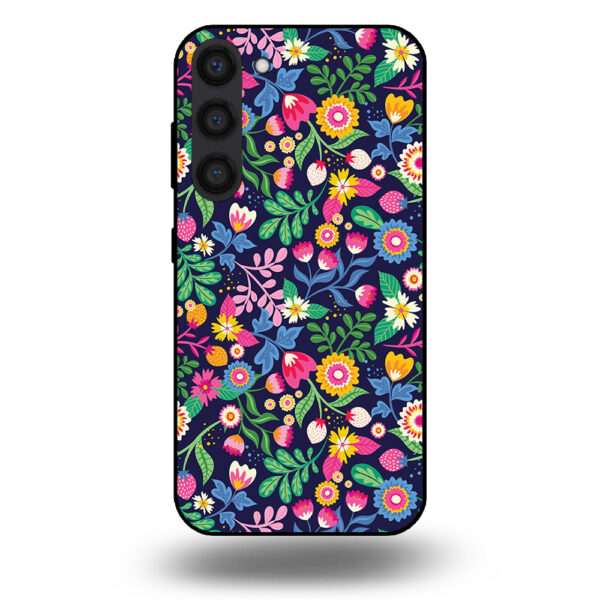 Samsung Galaxy S23+ telefoonhoesje met bloemen design