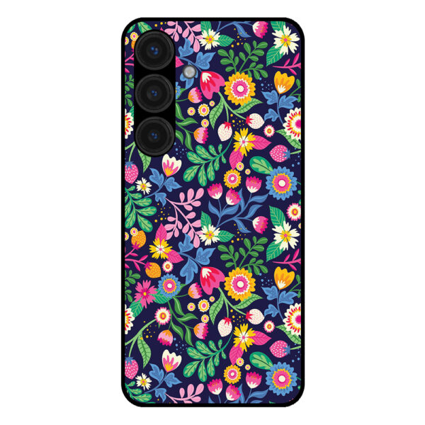 Samsung Galaxy S24 Plus telefoonhoesje met bloemen opdruk