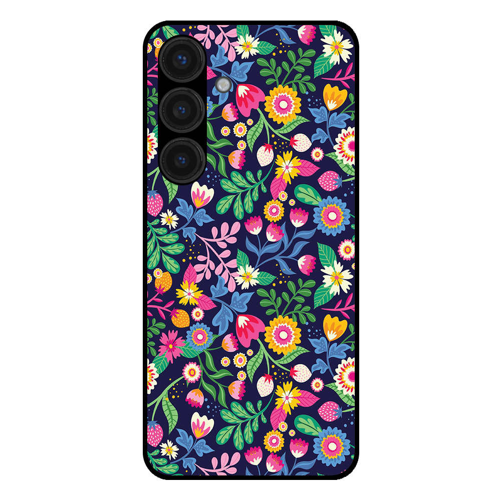 Samsung Galaxy S24 Plus telefoonhoesje met bloemen opdruk