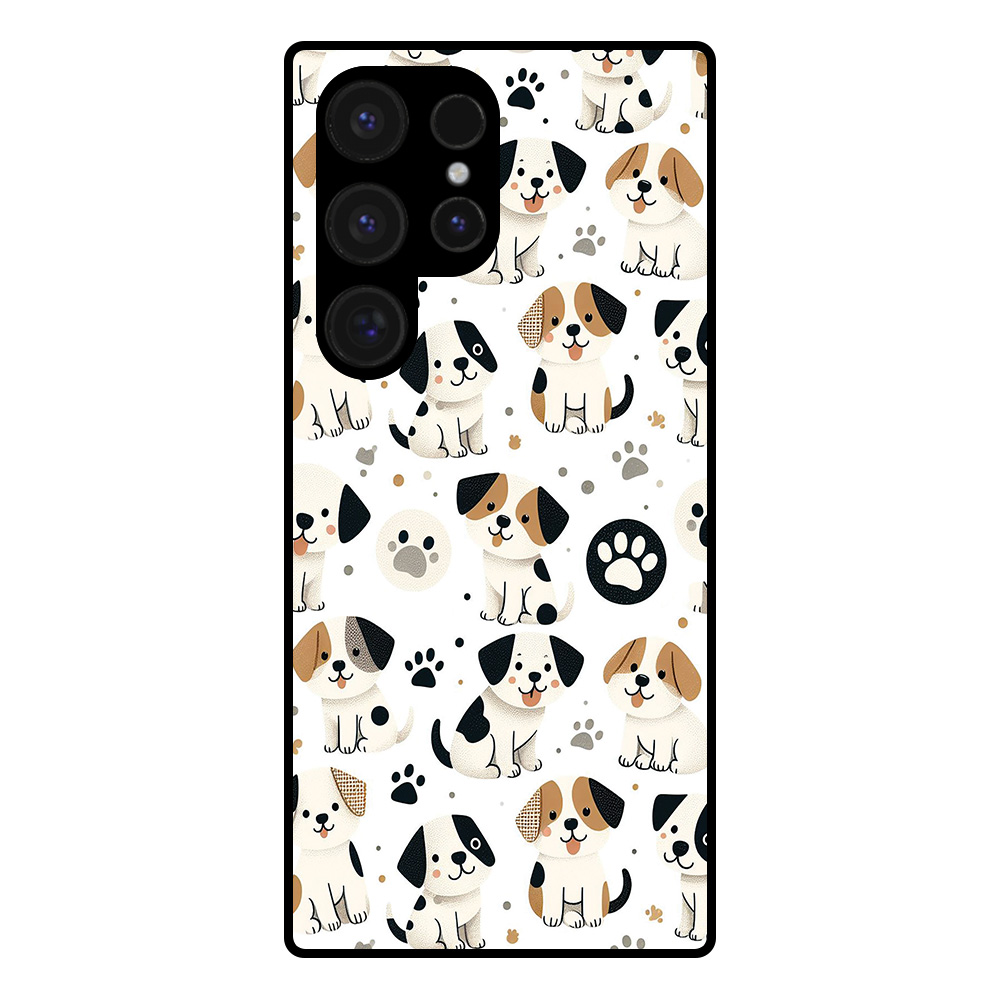 Samsung Galaxy S24 Ultra telefoonhoesje met honden opdruk