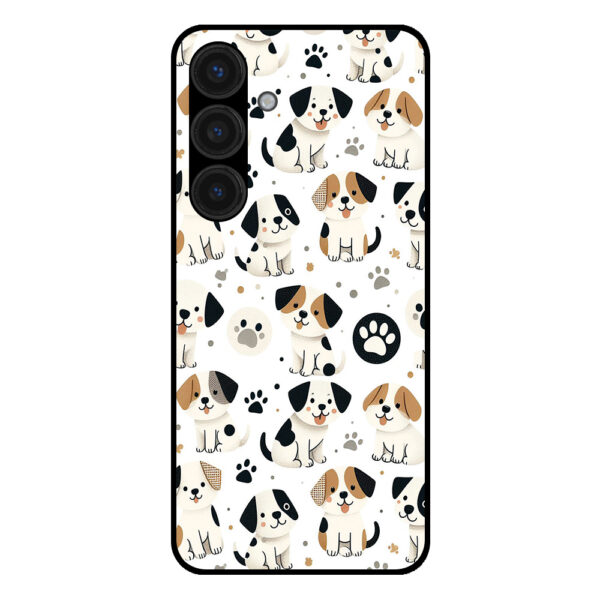 Samsung Galaxy S24 telefoonhoesje met honden opdruk