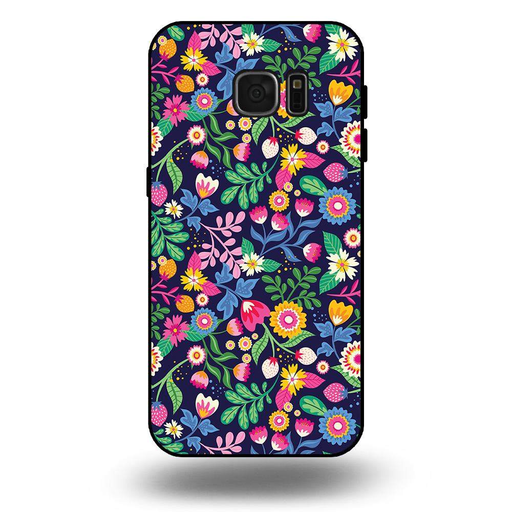 Samsung Galaxy S7 Edge telefoonhoesje met bloemen design