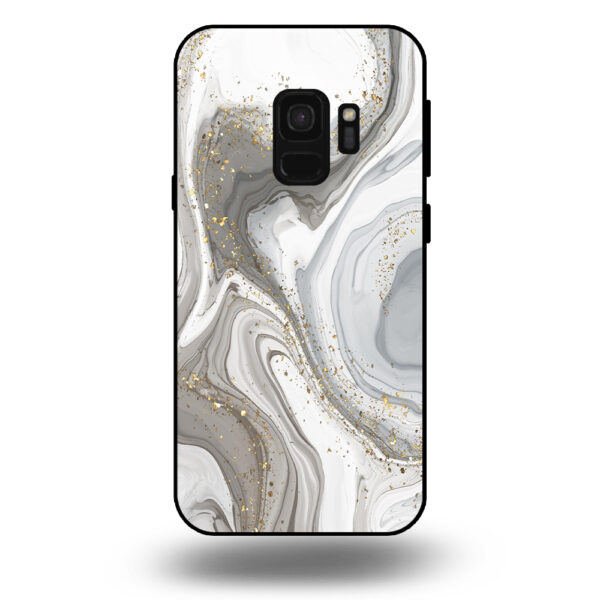 Samsung Galaxy S9 marmer hoesje zilver