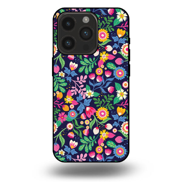 iPhone 14 Pro telefoonhoesje met bloemen design