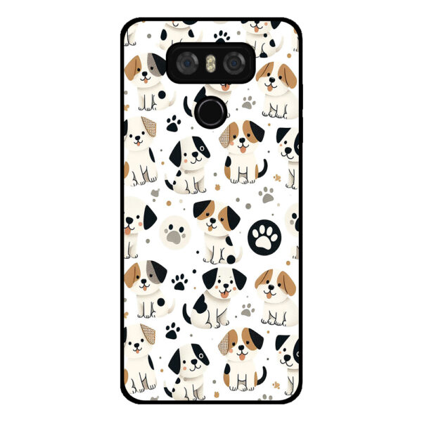 LG G6 telefoonhoesje met honden opdruk