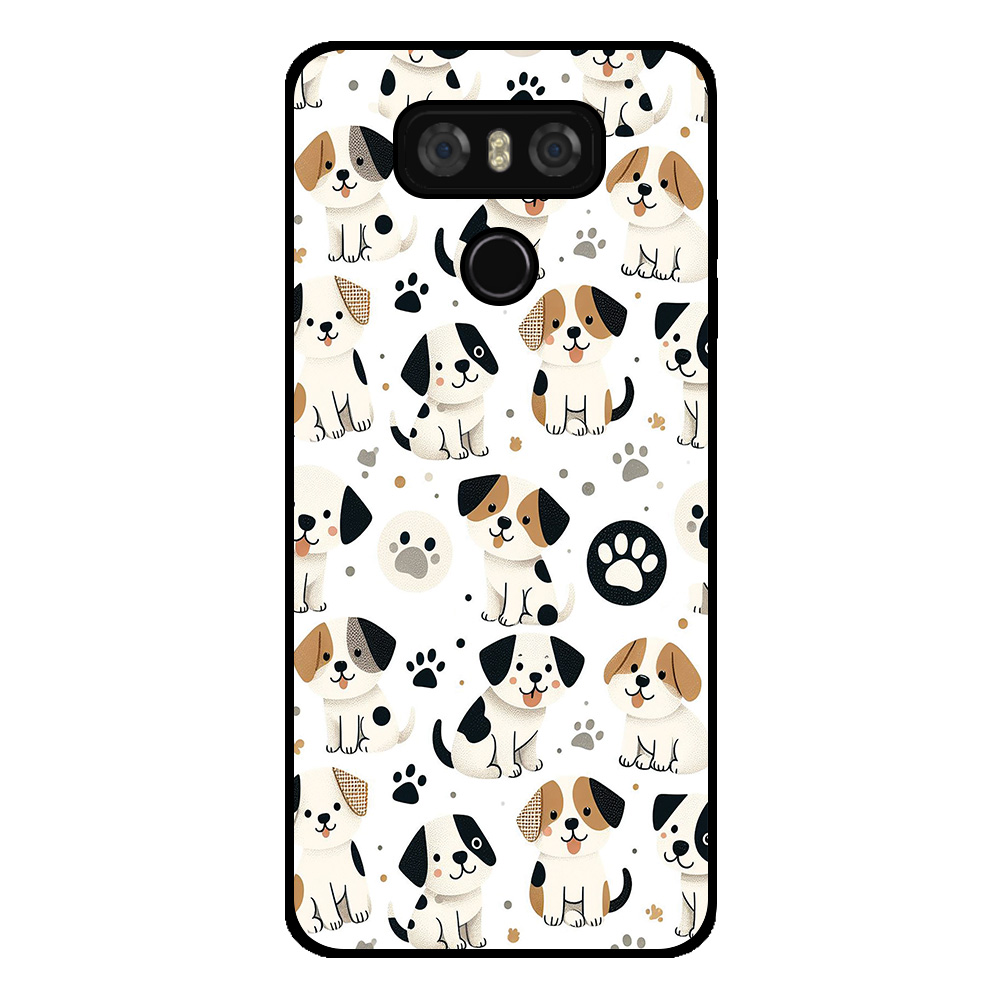 LG G6 telefoonhoesje met honden opdruk