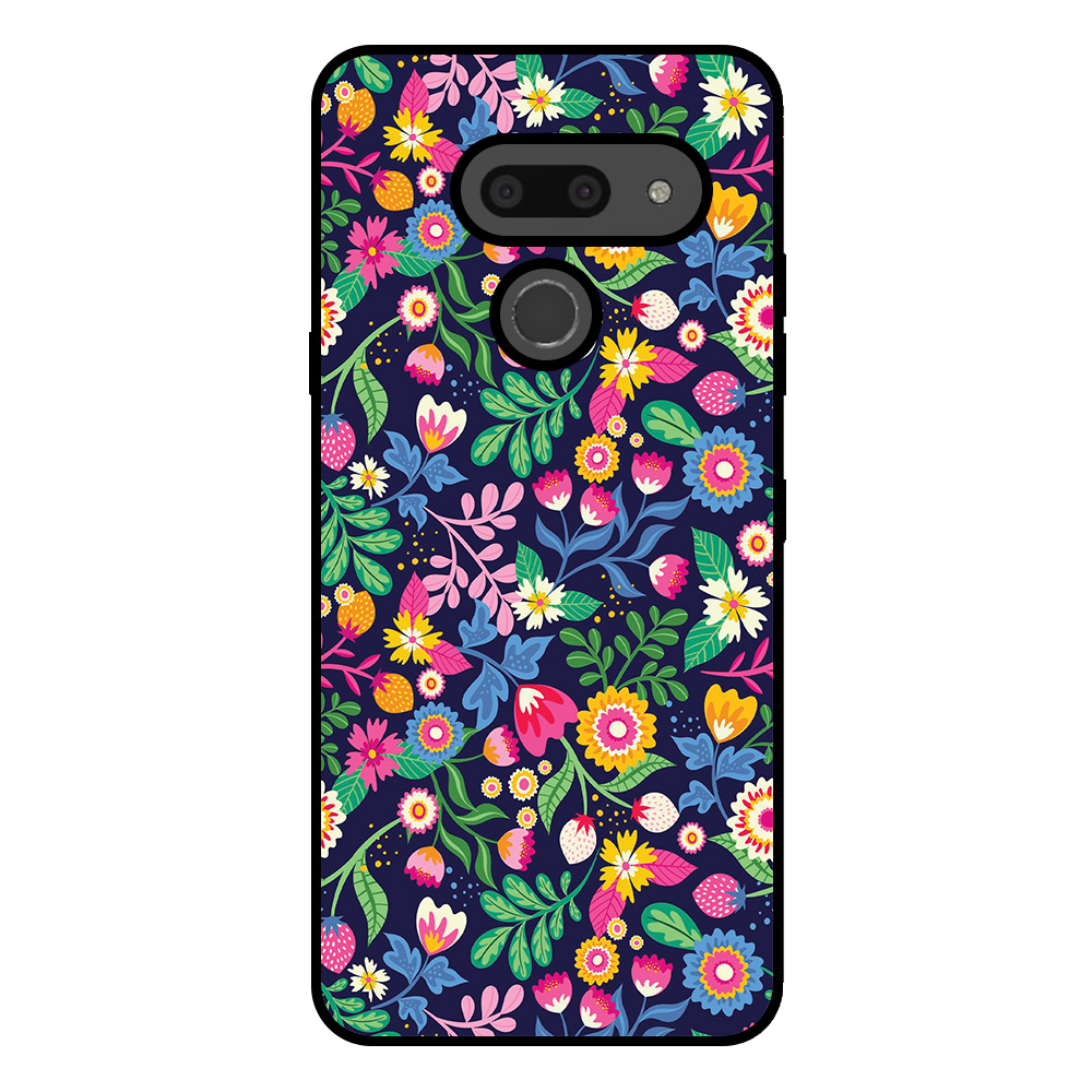 LG G8 ThinQ telefoonhoesje met bloemen opdruk