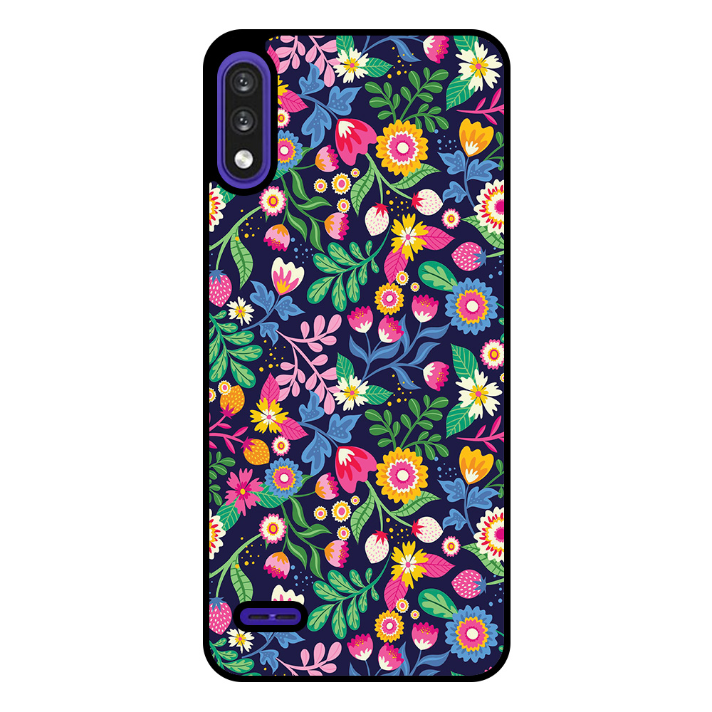 LG K22 telefoonhoesje met bloemen opdruk