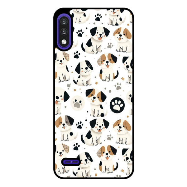 LG K22 telefoonhoesje met honden opdruk