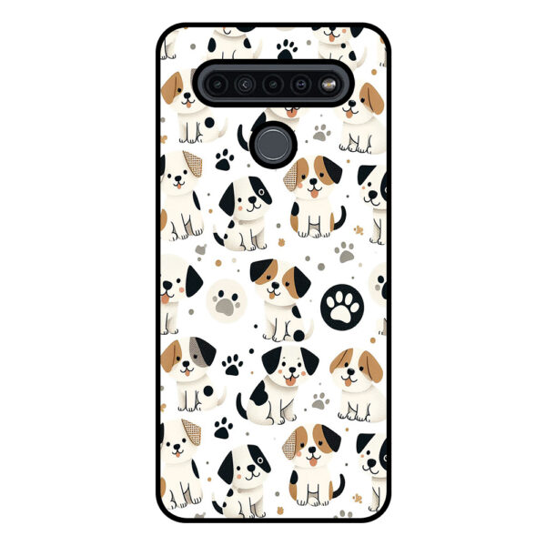 LG K41s telefoonhoesje met honden opdruk