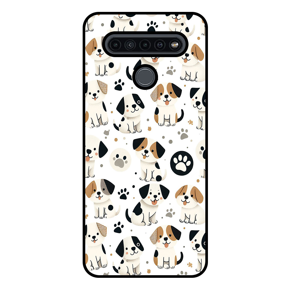 LG K41s telefoonhoesje met honden opdruk