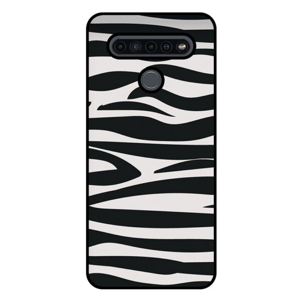 LG K51s telefoonhoesje met zebra opdruk