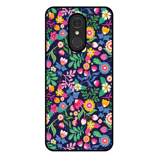 LG Q7 telefoonhoesje met bloemen opdruk