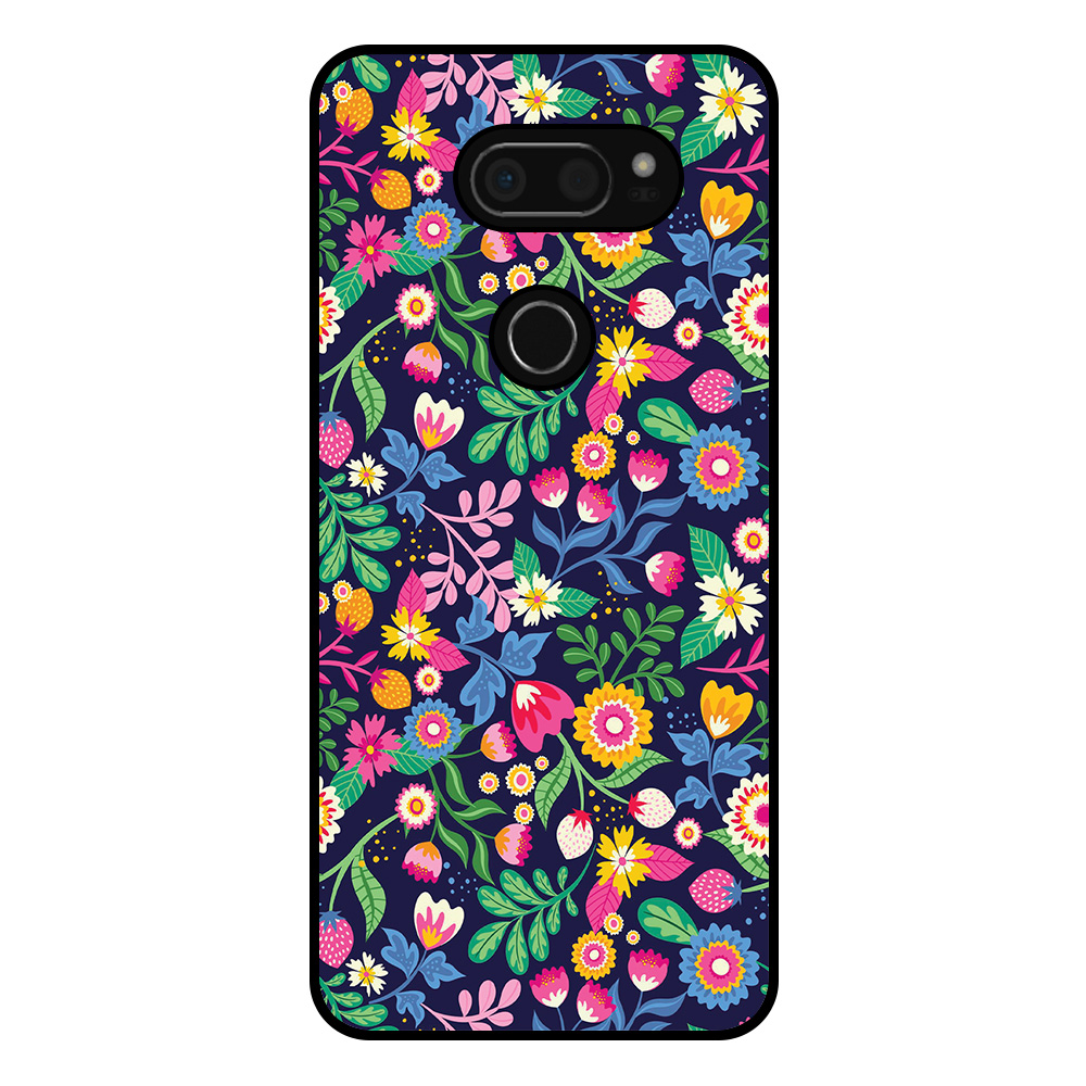 LG V30 telefoonhoesje met bloemen opdruk