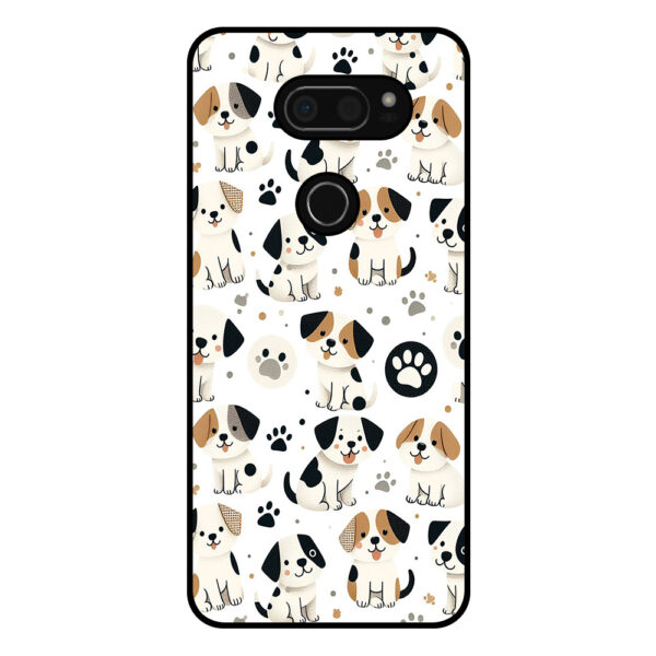 LG V30 telefoonhoesje met honden opdruk