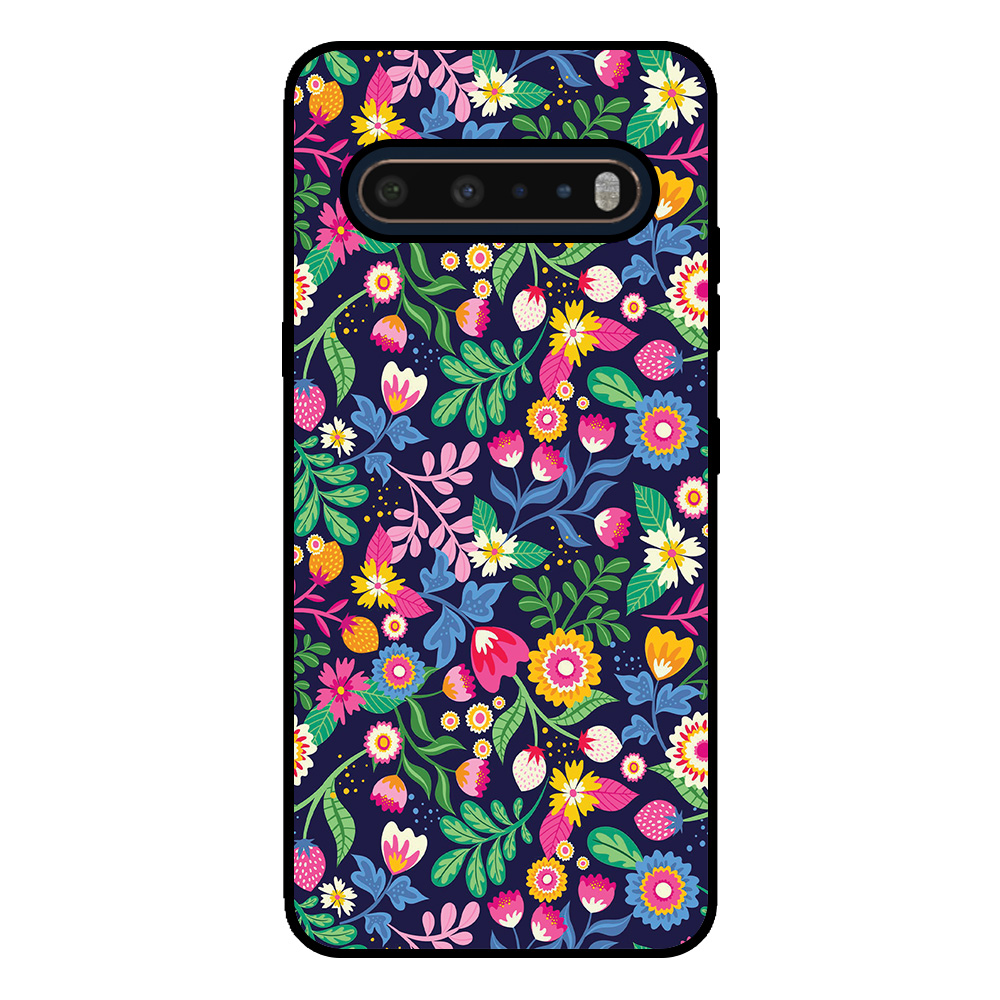 LG V60 telefoonhoesje met bloemen opdruk