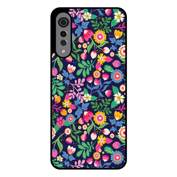 LG Velvet telefoonhoesje met bloemen opdruk