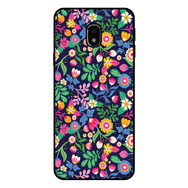 Samsung Galaxy J3 2017 telefoonhoesje met bloemen opdruk