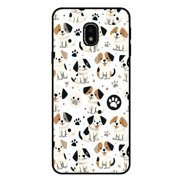 Samsung Galaxy J3 2017 telefoonhoesje met honden opdruk