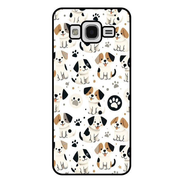 Samsung Galaxy J5 2015 telefoonhoesje met honden opdruk