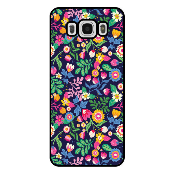 Samsung Galaxy J5 2016 telefoonhoesje met bloemen opdruk