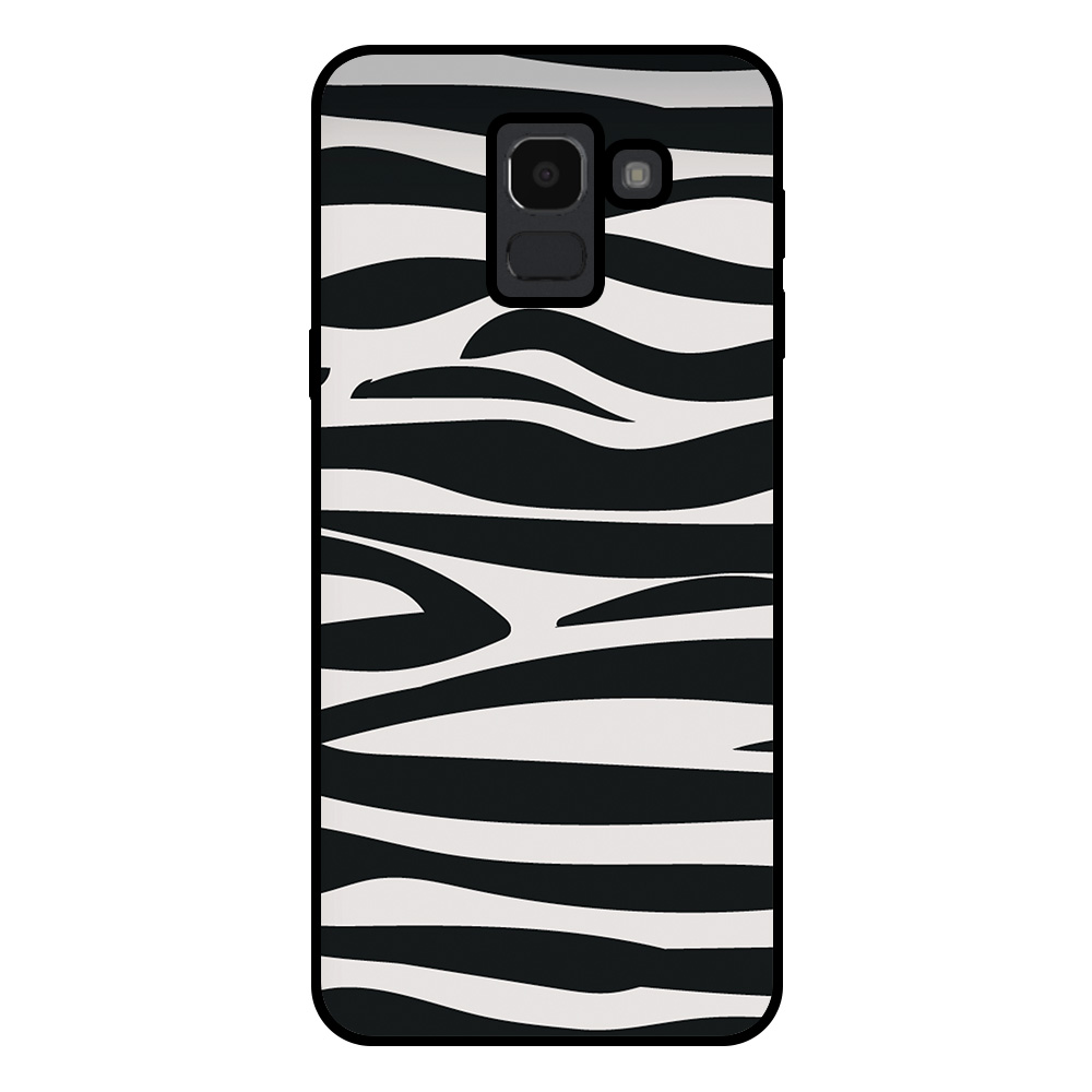 Samsung Galaxy J6 2018 telefoonhoesje met zebra opdruk