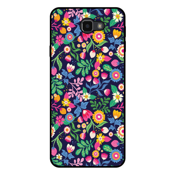 Samsung Galaxy J7 Prime telefoonhoesje met bloemen opdruk