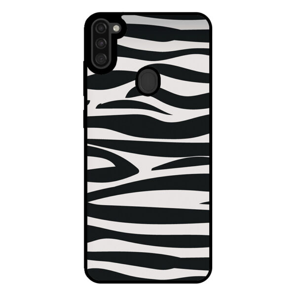 Samsung Galaxy M11 telefoonhoesje met zebra opdruk