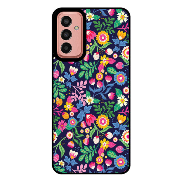 Samsung Galaxy M13 telefoonhoesje met bloemen opdruk